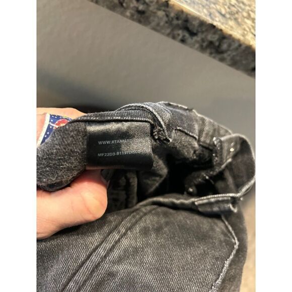 Rta Mens Otis Pants Distressed Black Charcoal Sz XL Cargo Urban Designer Jean E - Picture 11 of 12
